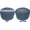 Medical Doctor Round Pouf Ottoman (Top and Bottom)