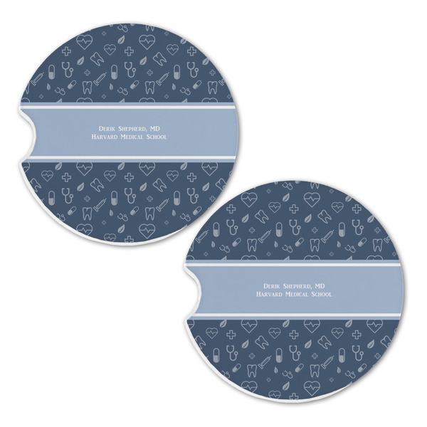 Medical Doctor Sandstone Car Coasters - Set of 2