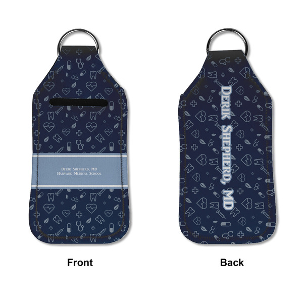 Medical Doctor Sanitizer Holder Keychain - Large APPROVAL (Flat)