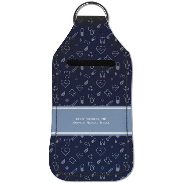Medical Doctor Sanitizer Holder Keychain - Large (Front)