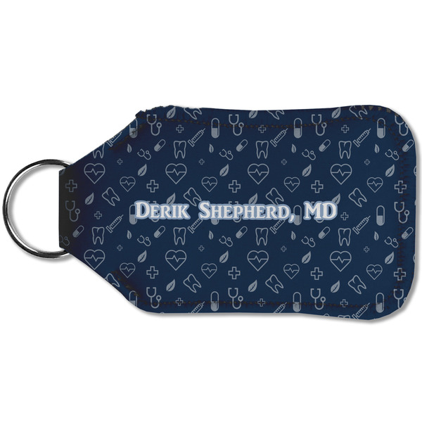 Medical Doctor Sanitizer Holder Keychain - Small (Back)