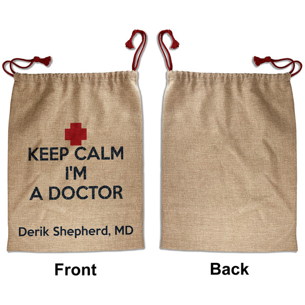 Medical Doctor Santa Bag - Approval - Front