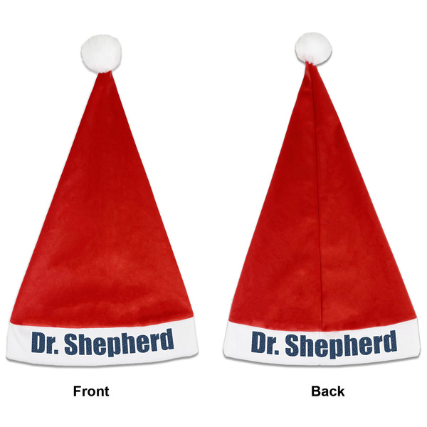 Custom Medical Doctor Santa Hat - Front & Back (Personalized)