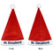 Medical Doctor Santa Hats - Front and Back (Double Sided Print) APPROVAL