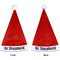 Medical Doctor Santa Hat - Front & Back (Personalized)