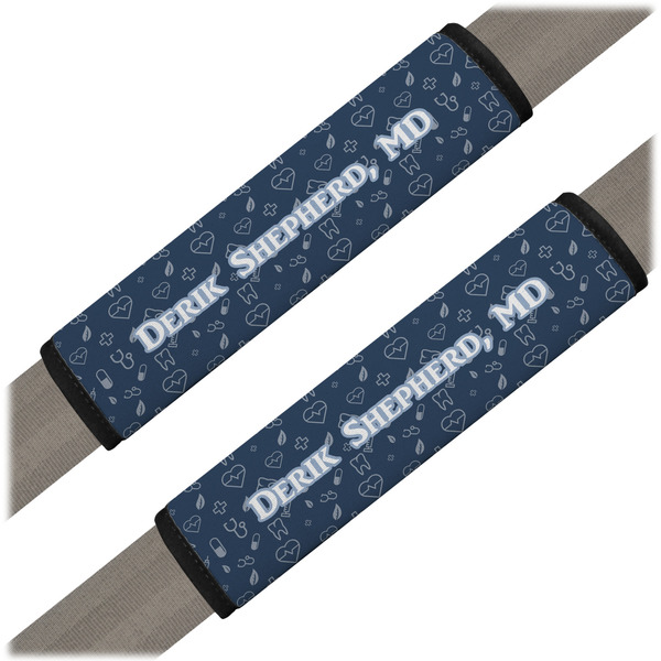 Custom Medical Doctor Seat Belt Covers (Set of 2) (Personalized)