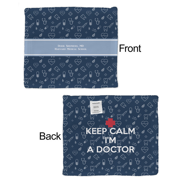 Medical Doctor Security Blanket - Front & Back View