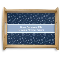 Medical Doctor Natural Wooden Tray - Large (Personalized)