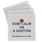 Medical Doctor Absorbent Stone Coasters - Set of 4 (Personalized)