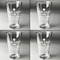 Medical Doctor Set of Four Engraved Beer Glasses - Individual View