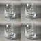Medical Doctor Set of Four Personalized Stemless Wineglasses (Approval)