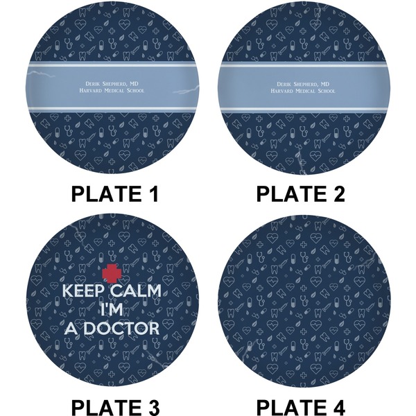 Medical Doctor Set of Lunch / Dinner Plates (Approval)