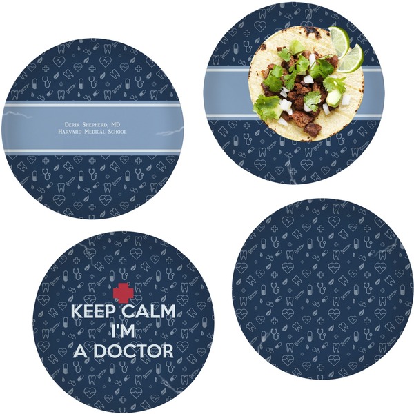 Medical Doctor Set of Lunch / Dinner Plates