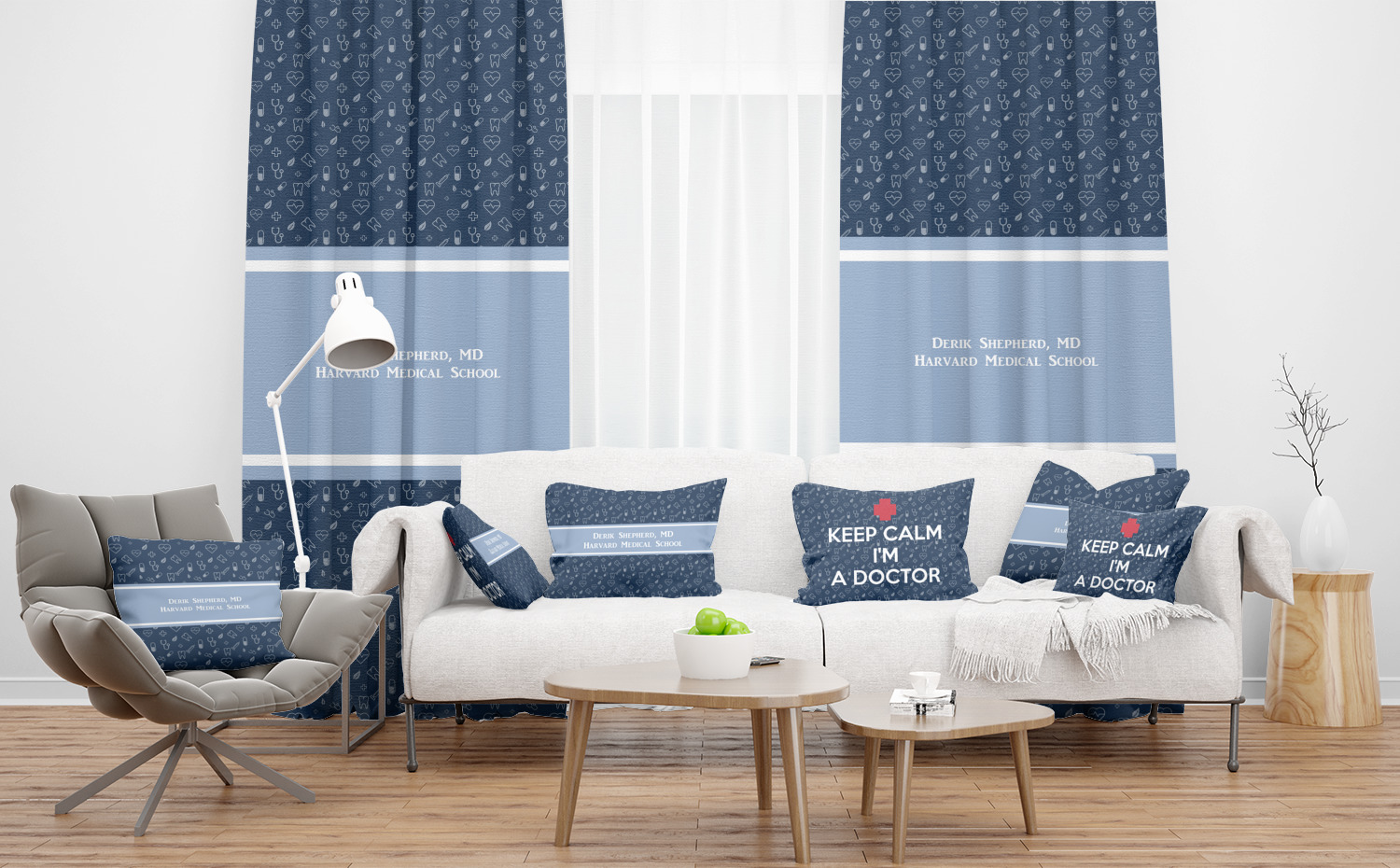 Custom Medical Doctor Curtain (Personalized) YouCustomizeIt