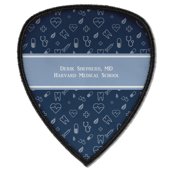 Custom Medical Doctor Iron on Shield Patch A w/ Name or Text