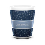 Medical Doctor Ceramic Shot Glass - 1.5 oz - White - Set of 4 (Personalized)