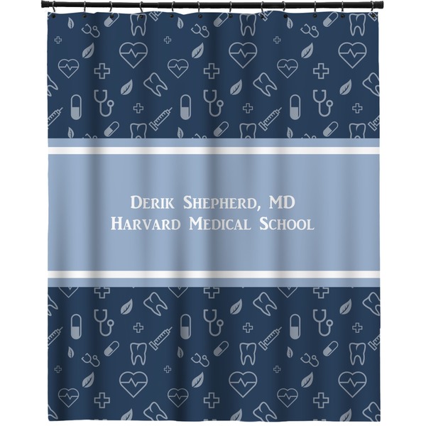 Custom Medical Doctor Extra Long Shower Curtain - 70"x84" (Personalized)