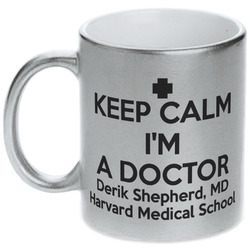 Medical Doctor Metallic Silver Mug (Personalized)