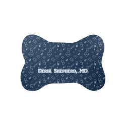 Medical Doctor Bone Shaped Dog Food Mat (Small) (Personalized)