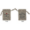 Medical Doctor Small Burlap Gift Bag - Front and Back