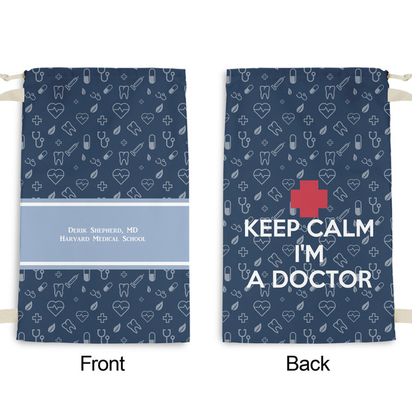 Medical Doctor Small Laundry Bag - Front & Back View