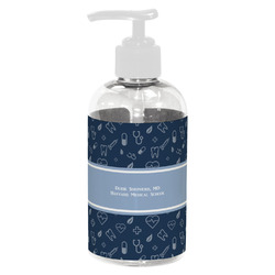 Medical Doctor Plastic Soap / Lotion Dispenser (8 oz - Small - White) (Personalized)