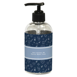 Medical Doctor Plastic Soap / Lotion Dispenser (8 oz - Small - Black) (Personalized)