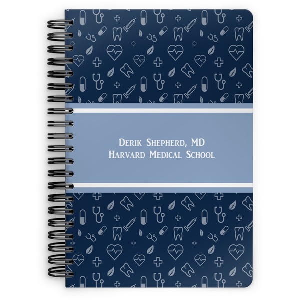 Custom Medical Doctor Spiral Notebook - 7x10 w/ Name or Text