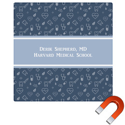 Medical Doctor Square Car Magnet - 6" (Personalized)