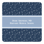 Medical Doctor Square Decal - Small (Personalized)