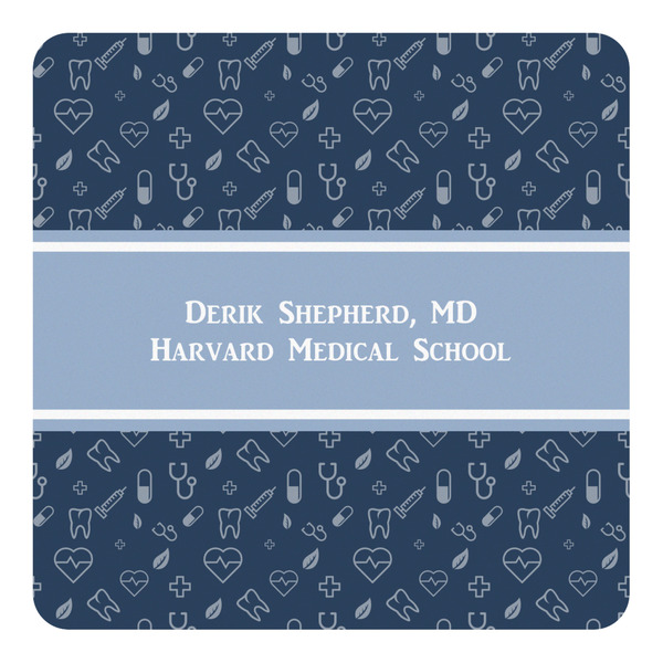 Custom Medical Doctor Square Decal (Personalized)