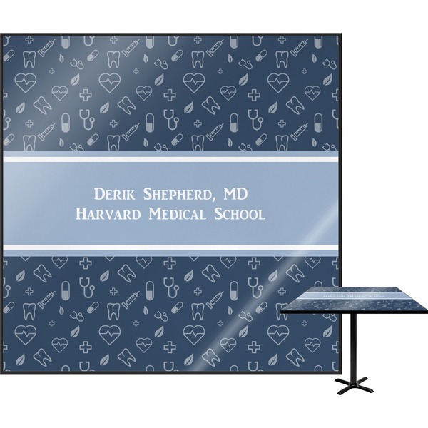 Custom Medical Doctor Square Table Top (Personalized)