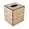 Medical Doctor Square Tissue Box Covers - Wood - Front