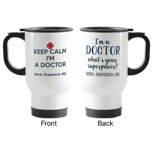 Medical Doctor Stainless Steel Travel Mug with Handle - Apvl