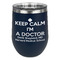 Medical Doctor Stainless Wine Tumblers - Navy - Single Sided - Front