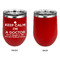 Medical Doctor Stainless Wine Tumblers - Red - Single Sided - Approval