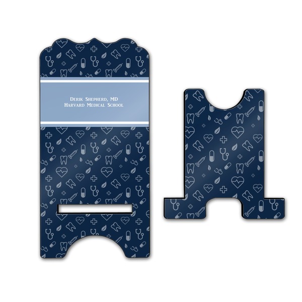Medical Doctor Stylized Phone Stand - Front & Back - Large