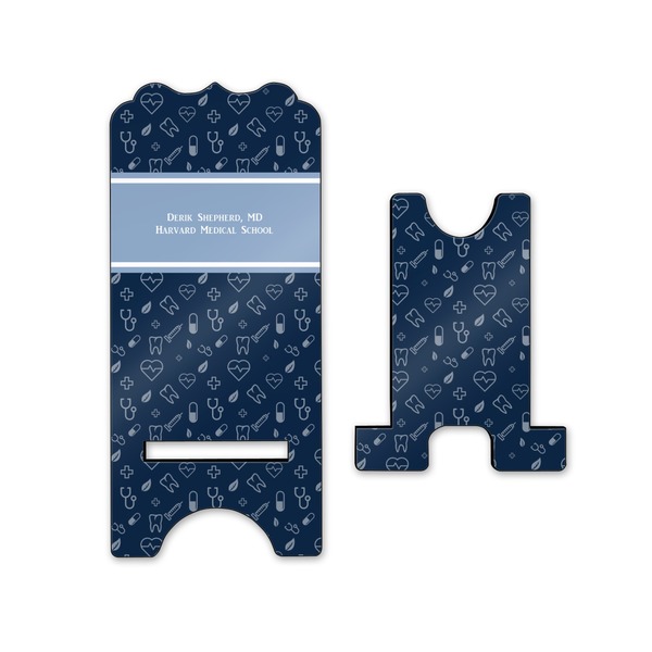 Medical Doctor Stylized Phone Stand - Front & Back - Small