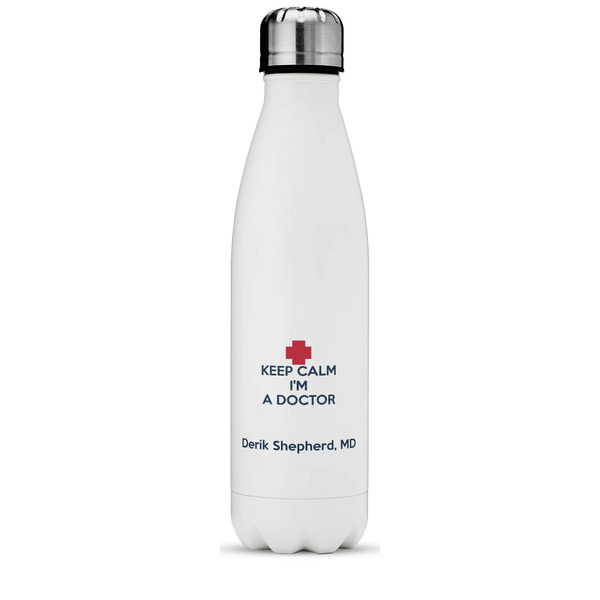 Custom Medical Doctor Water Bottle - 17 oz. - Stainless Steel - Full Color Printing (Personalized)