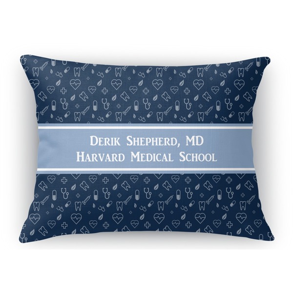 Custom Medical Doctor Rectangular Throw Pillow Case (Personalized)