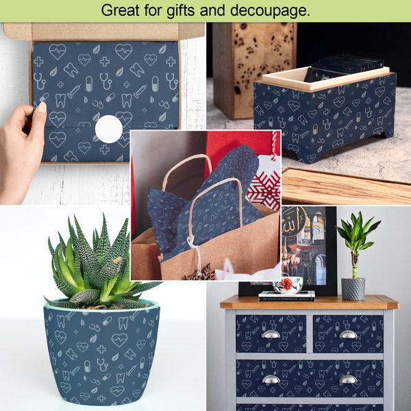 Medical Doctor Tissue Paper - In Use Collage