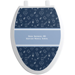 Medical Doctor Toilet Seat Decal - Elongated (Personalized)