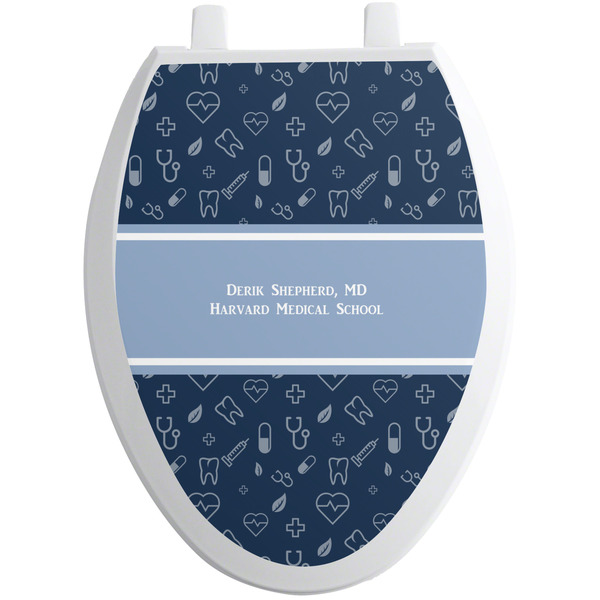 Medical Doctor Toilet Seat Decal Elongated