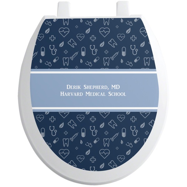 Custom Medical Doctor Toilet Seat Decal (Personalized)