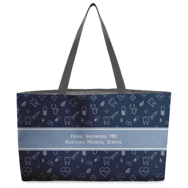 Custom Medical Doctor Beach Totes Bag - w/ Black Handles (Personalized)