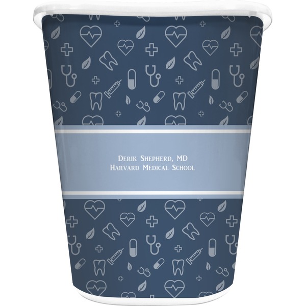 Custom Medical Doctor Waste Basket (Personalized)