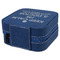Medical Doctor Travel Jewelry Boxes - Leather - Navy Blue - View from Rear