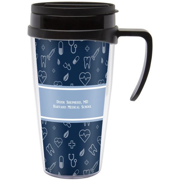 Custom Medical Doctor Acrylic Travel Mug with Handle (Personalized)