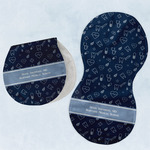 Medical Doctor Burp Pads - Velour - Set of 2 w/ Name or Text