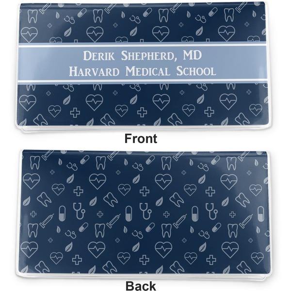 Medical Doctor Vinyl Check Book Cover - Front and Back